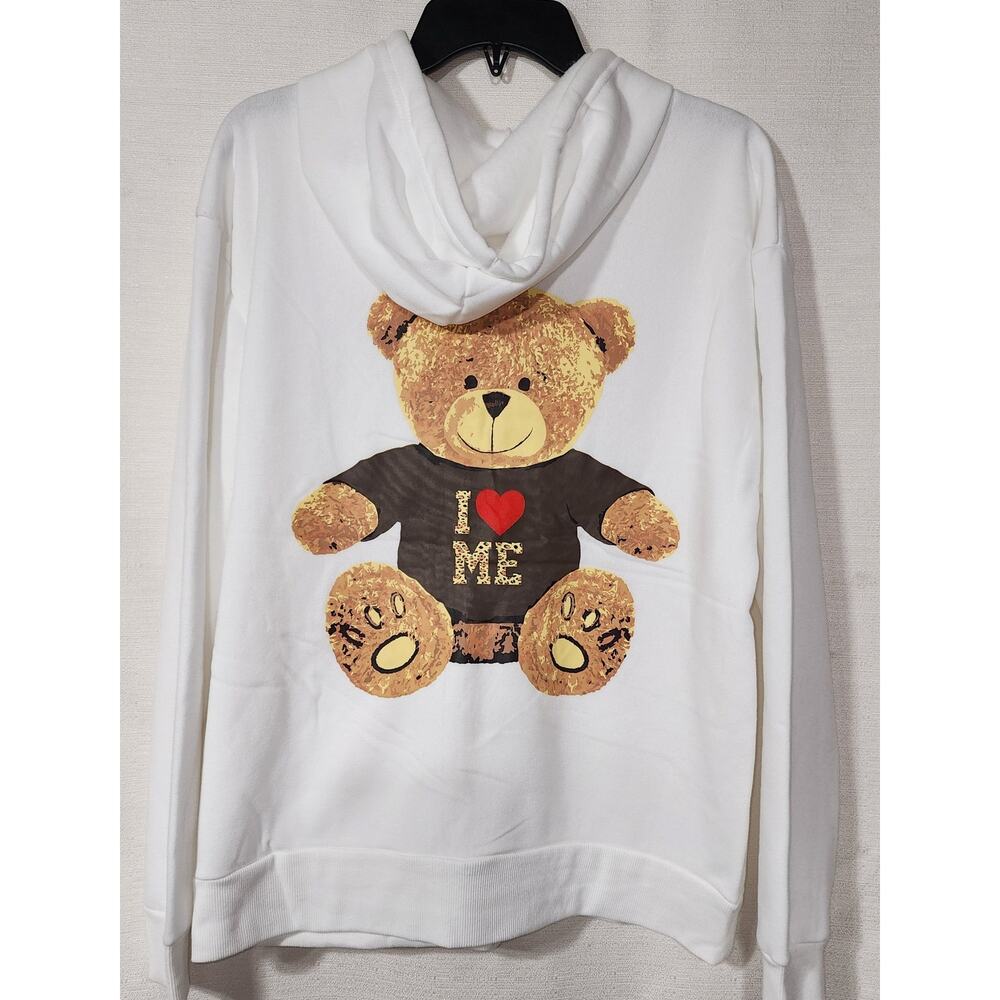 I love me teddy bear women's Large Hoodie